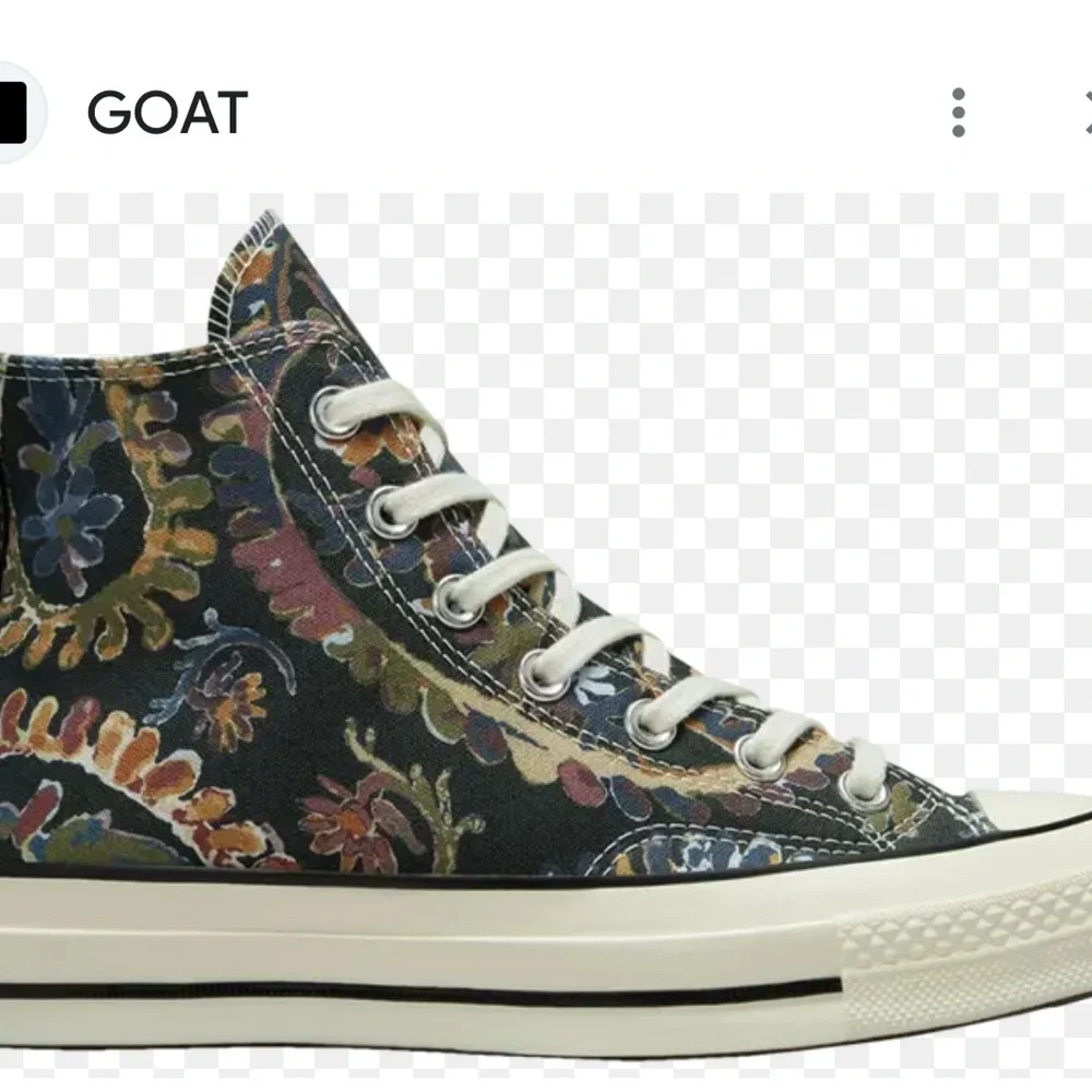 Chuck Taylor Black High Fall Floral High Top Sneakers Size 4.5
